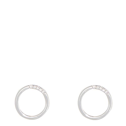 White Gold Cercle Diamond Earrings - Artisan Joaillier - Modalova