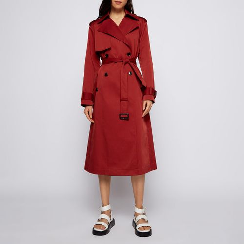 Cifana Double Breasted Trench Coat - BOSS - Modalova