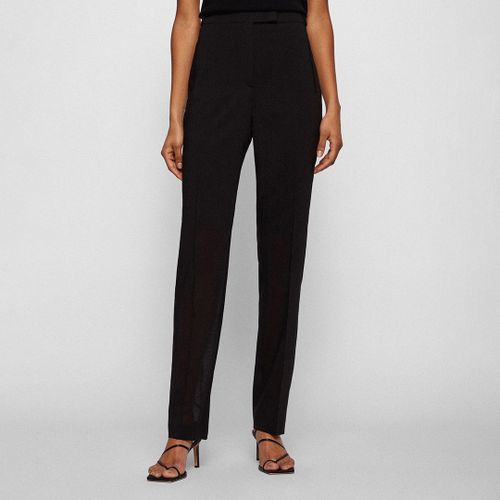 Black Tahila Wool Trousers - BOSS - Modalova
