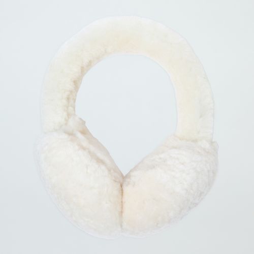 Cream Shearling Fur Out Earmuffs - NÂ°Â· Eleven - Modalova