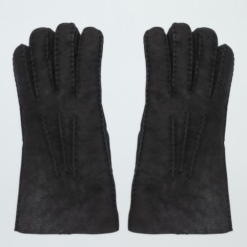 Black Shearling Gloves - NÂ°Â· Eleven - Modalova