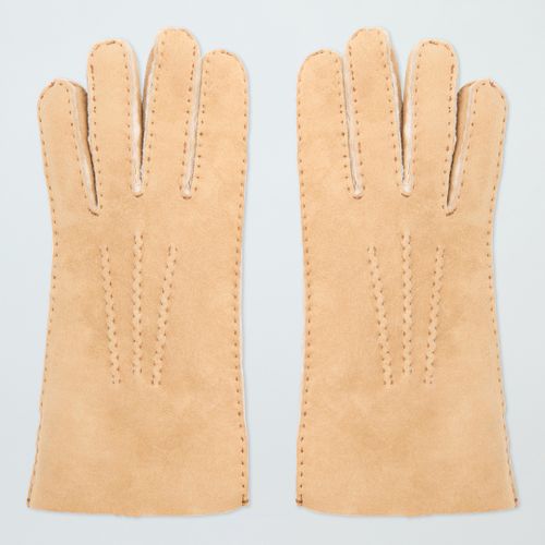 Sand Shearling Gloves - NÂ°Â· Eleven - Modalova