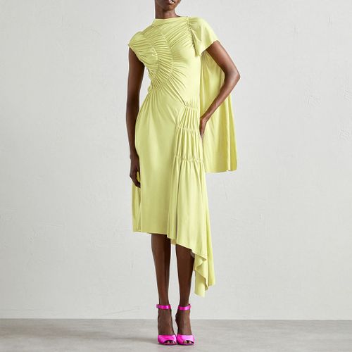 Lime Gather Detail Dress - Victoria Beckham - Modalova