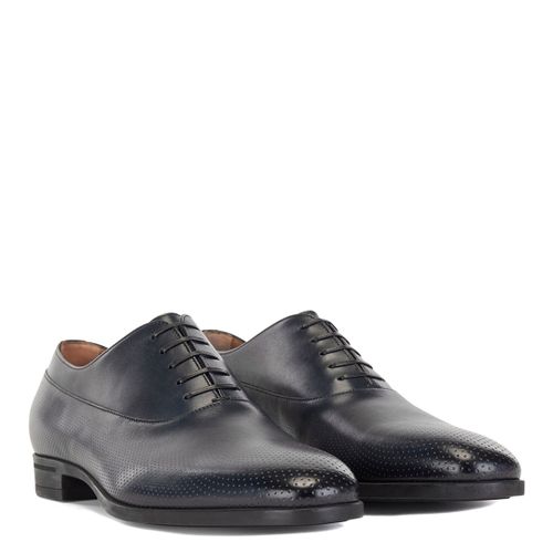 Dark Blue Kensington Leather Oxford Shoes - BOSS - Modalova