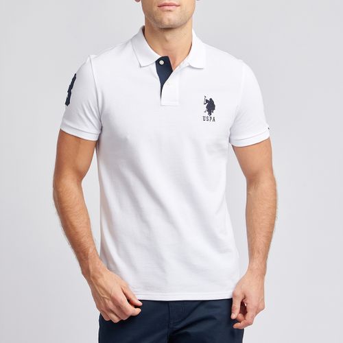 Player Pique Cotton Polo Shirt - U.S. Polo Assn. - Modalova