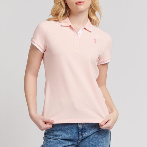 Contrast Trim Cotton Blend Polo Shirt - U.S. Polo Assn. - Modalova