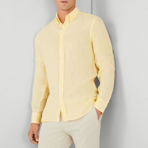 Long Sleeve Slim Fit Linen Shirt - Hackett London - Modalova