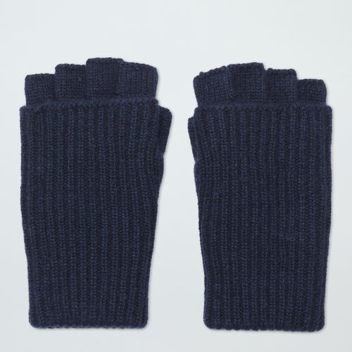 Cashmere Ribbed Fingerless Gloves - NÂ°Â· Eleven - Modalova