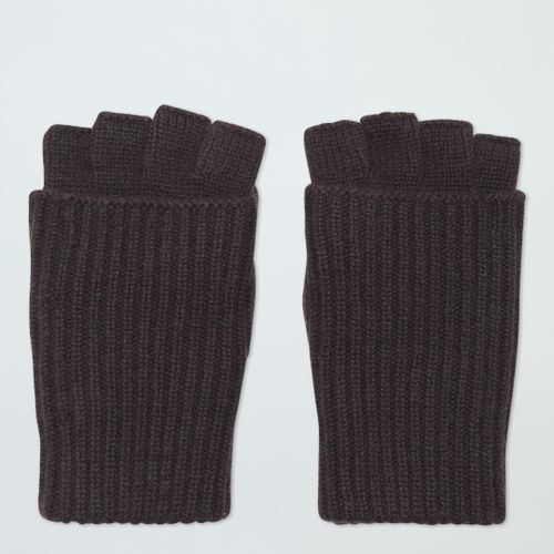 Cashmere Ribbed Fingerless Gloves - NÂ°Â· Eleven - Modalova