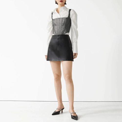 Black Morgan Leather Skirt - & Other Stories - Modalova