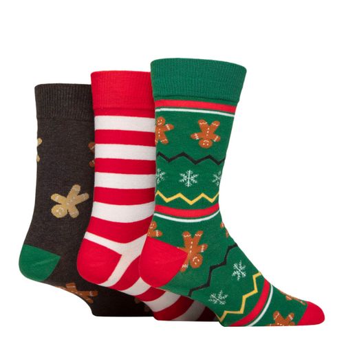 Multi 3pk Christmas Sock Gift Box - Wild Feet - Modalova