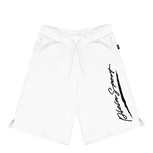 White Logo Bermuda Cotton Shorts - Philipp Plein - Modalova