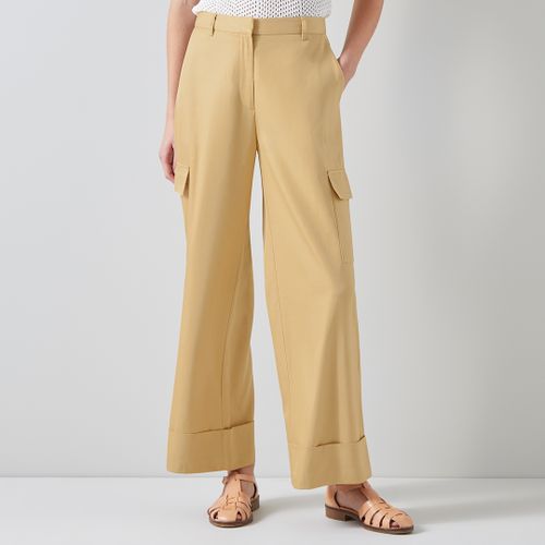 Beige Riviera Cargo Trousers - L K Bennett - Modalova