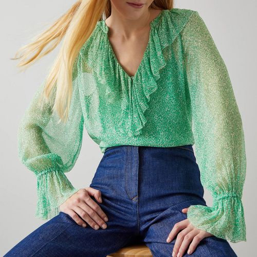 Green Annie V-Neck Blouse - L K Bennett - Modalova