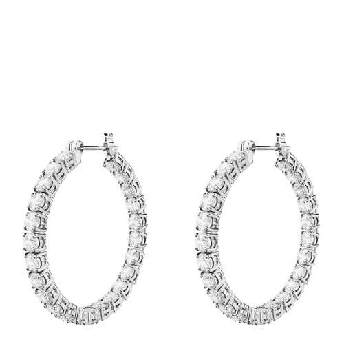 Silver Matrix Earrings - SWAROVSKI - Modalova