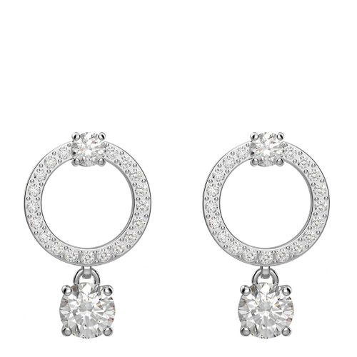 Silver Attract Earrings - SWAROVSKI - Modalova