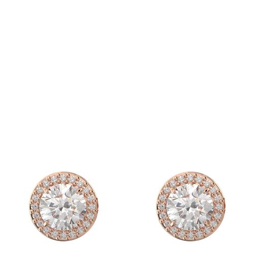 Rose Gold Una Stud Earrings - SWAROVSKI - Modalova