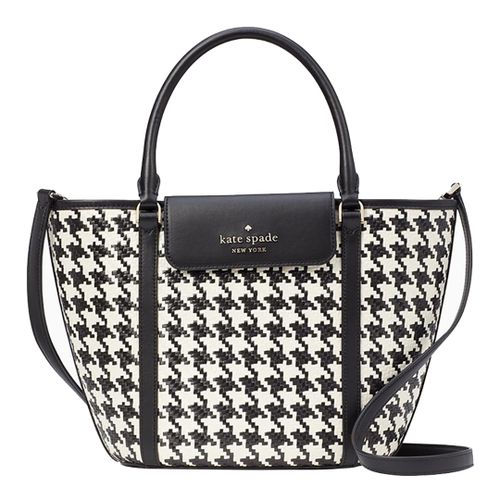 Cruise Woven Houndstooth Medium Tote - Kate Spade - Modalova