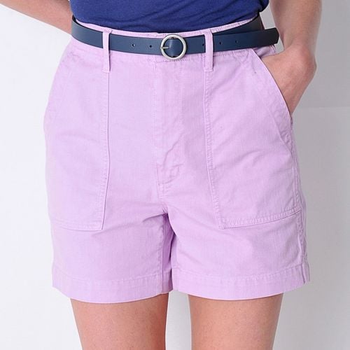 Purple Minver Cotton Shorts - Burgs - Modalova