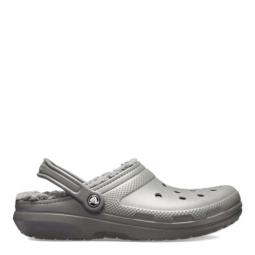 Unisex Grey Fur Lined Clog - Crocs - Modalova