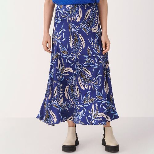 Blue Jayla Printed Midi Skirt - Part Two - Modalova