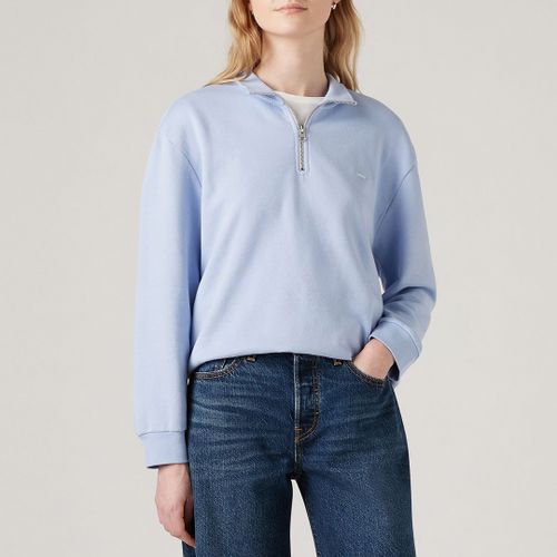 Pale Half Zip Cotton Blend Sweatshirt - Levi's - Modalova