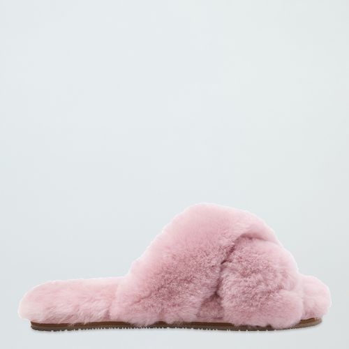 Pink Sheepskin Cross-Over Slides - NÂ°Â· Eleven - Modalova