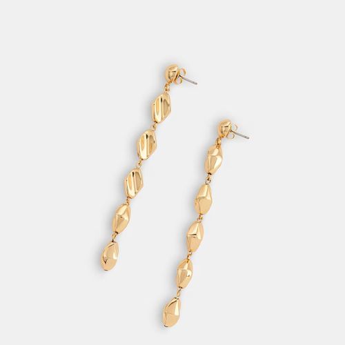 Gold Molten Beaded Earrings - WHISTLES - Modalova