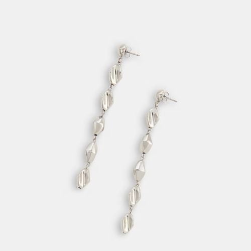 Silver Molten Beaded Earrings - WHISTLES - Modalova