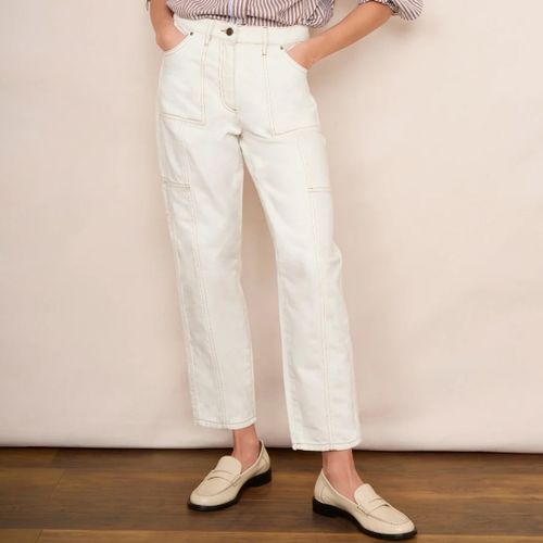 White Cecelia Cargo Jean - Wyse - Modalova