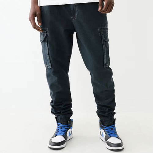 Washed Big T Cotton Cargo Trousers - True Religion - Modalova