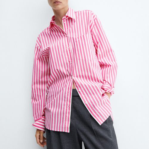 Pink Pocket Oversized Shirt - Mango - Modalova