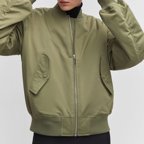 Green Oversized Bomber Jacket - Mango - Modalova