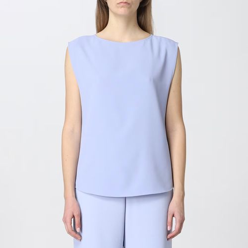 Blue Sleeveless Loose Blouse - Emporio Armani - Modalova