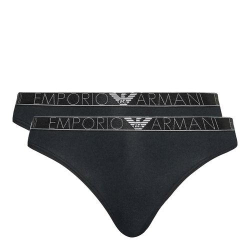 Black 2-Pack Briefs - Emporio Armani - Modalova