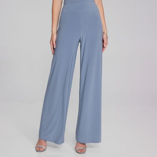 Blue High Waisted Trousers - Joseph Ribkoff - Modalova