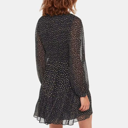 Black Speckled Polka Dot Mini Dress - WHISTLES - Modalova