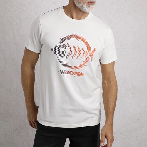 White Velocity Printed T-Shirt - Weird Fish - Modalova