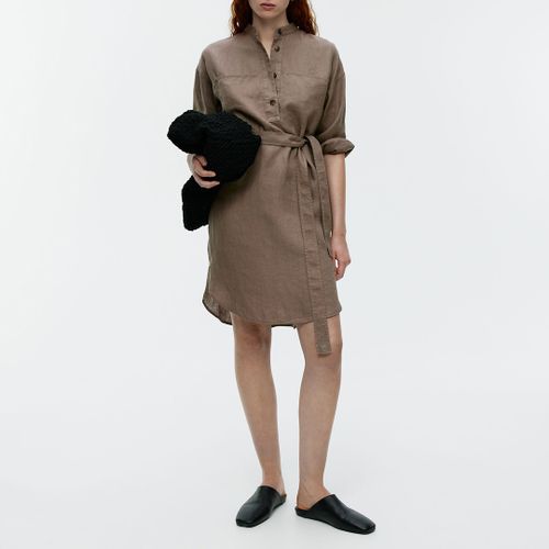 Brown Denim Tie Dress - ARKET - Modalova