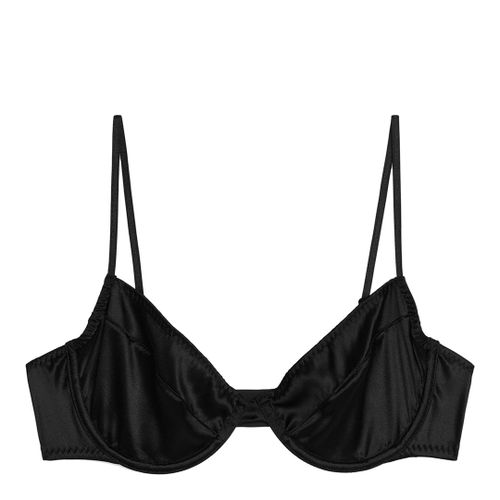 Black Silk Wire Bra - ARKET - Modalova