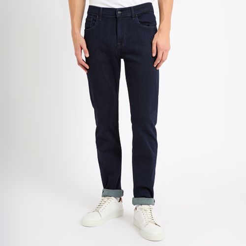 Dark Blue Slimmy Stretch Jeans - 7 For All Mankind - Modalova