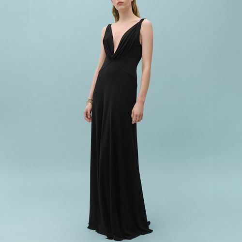 Black Cowl Neck Dress - Mango X Victoria Beckham - Modalova