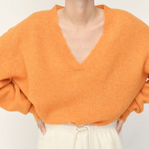 Orange Wool Blend Jumper - American Vintage - Modalova