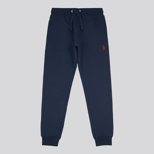 Boy's Navy Cotton Joggers - U.S. Polo Assn. - Modalova