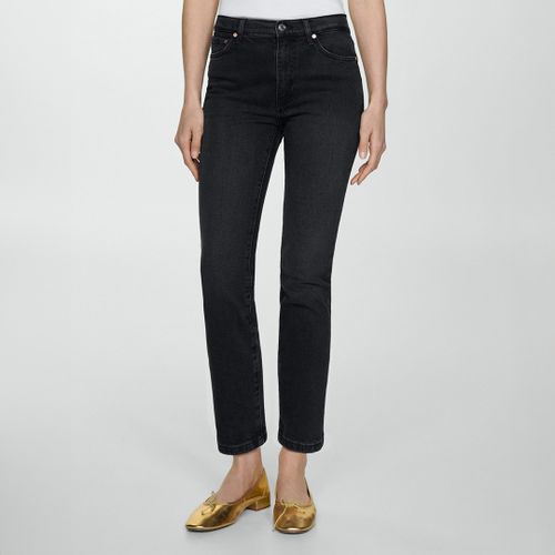 Washed Black Slim Fit Jeans - Mango - Modalova