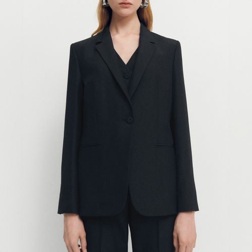 Black Wool Blend Blazer - Mango - Modalova