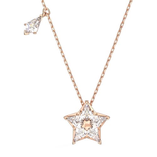 Rose Gold Star Stella Necklace - SWAROVSKI - Modalova