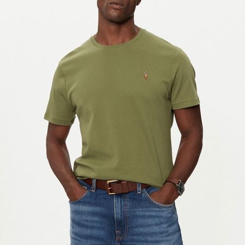 Khaki Custom Slim Fit Pima T-Shirt - Polo Ralph Lauren - Modalova