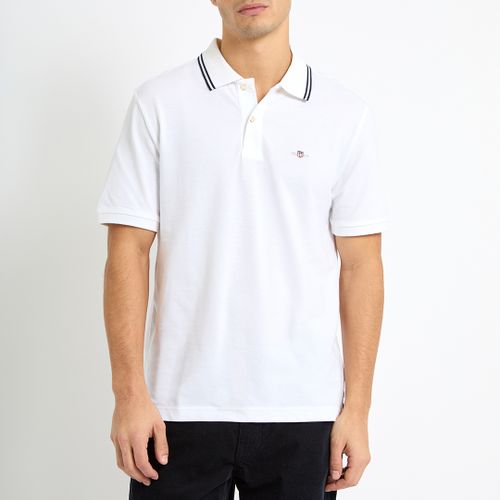 Tipping Collar Cotton Polo Shirt - Gant - Modalova