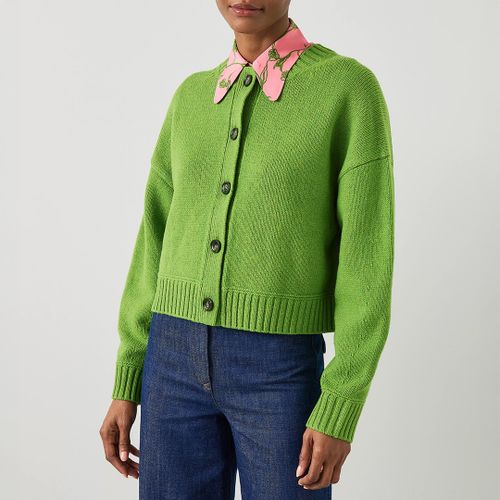 Green Wool Amore Cardigan - L K Bennett - Modalova